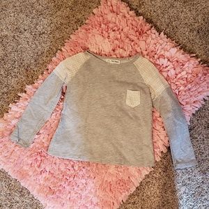Girls Gray long sleeve shirt